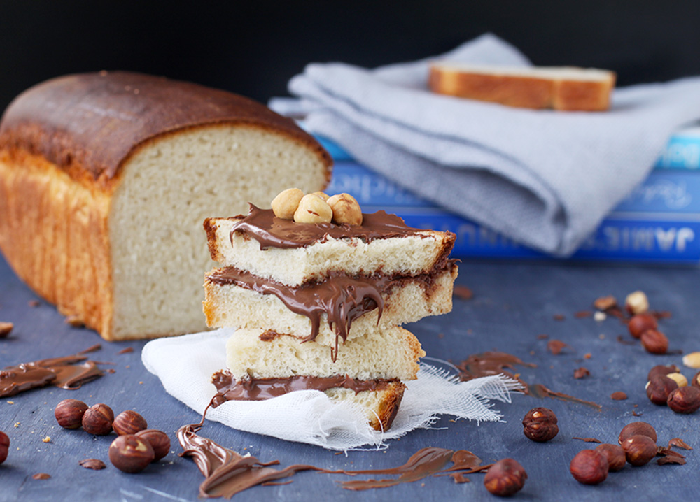 Pan de molde con nutella