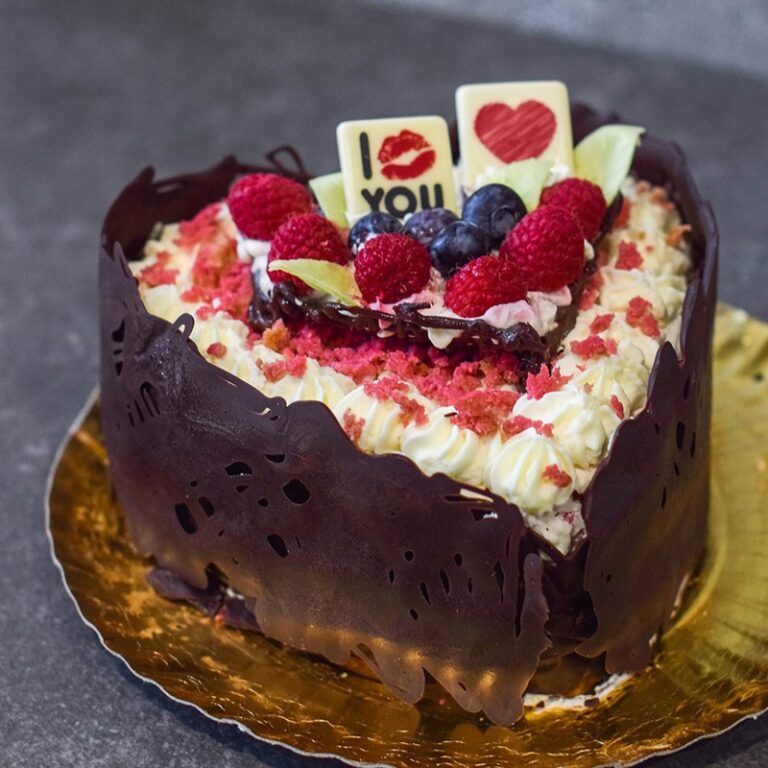 Tarta San Valentín chocolate