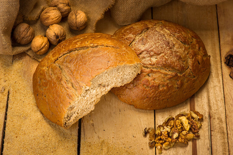 Pan de nueces y centeno